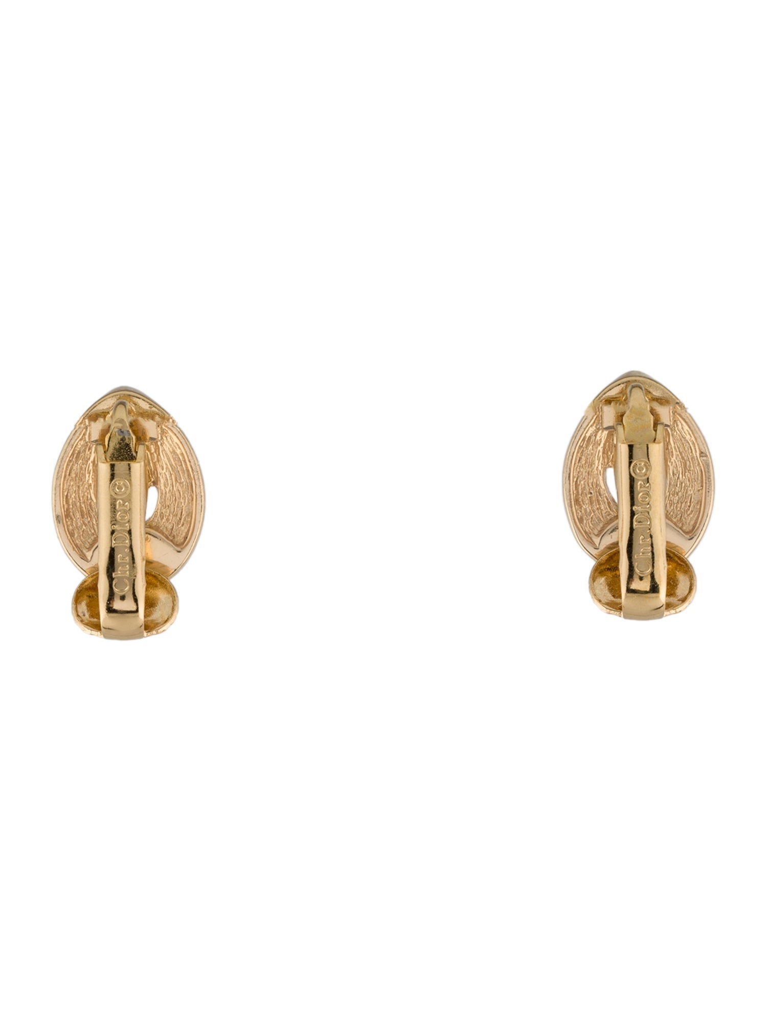 Christian Dior Vintage Crystal Clip-On Earrings